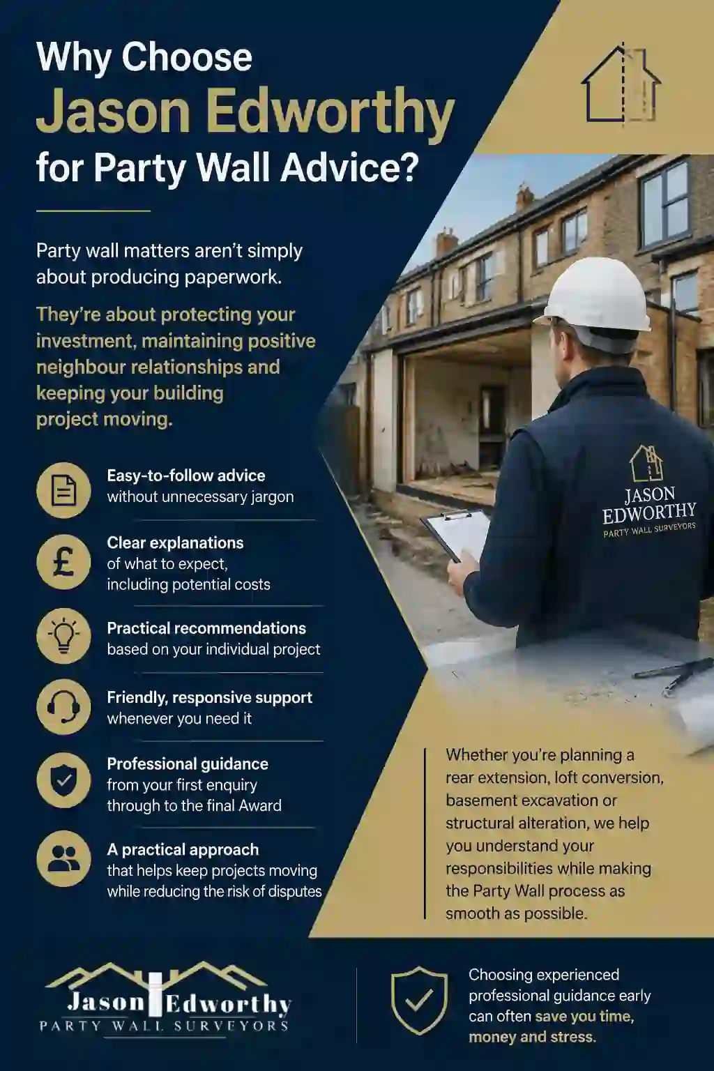 Why Choose Jason Edworthy for Party Wall Advice Swallownest?